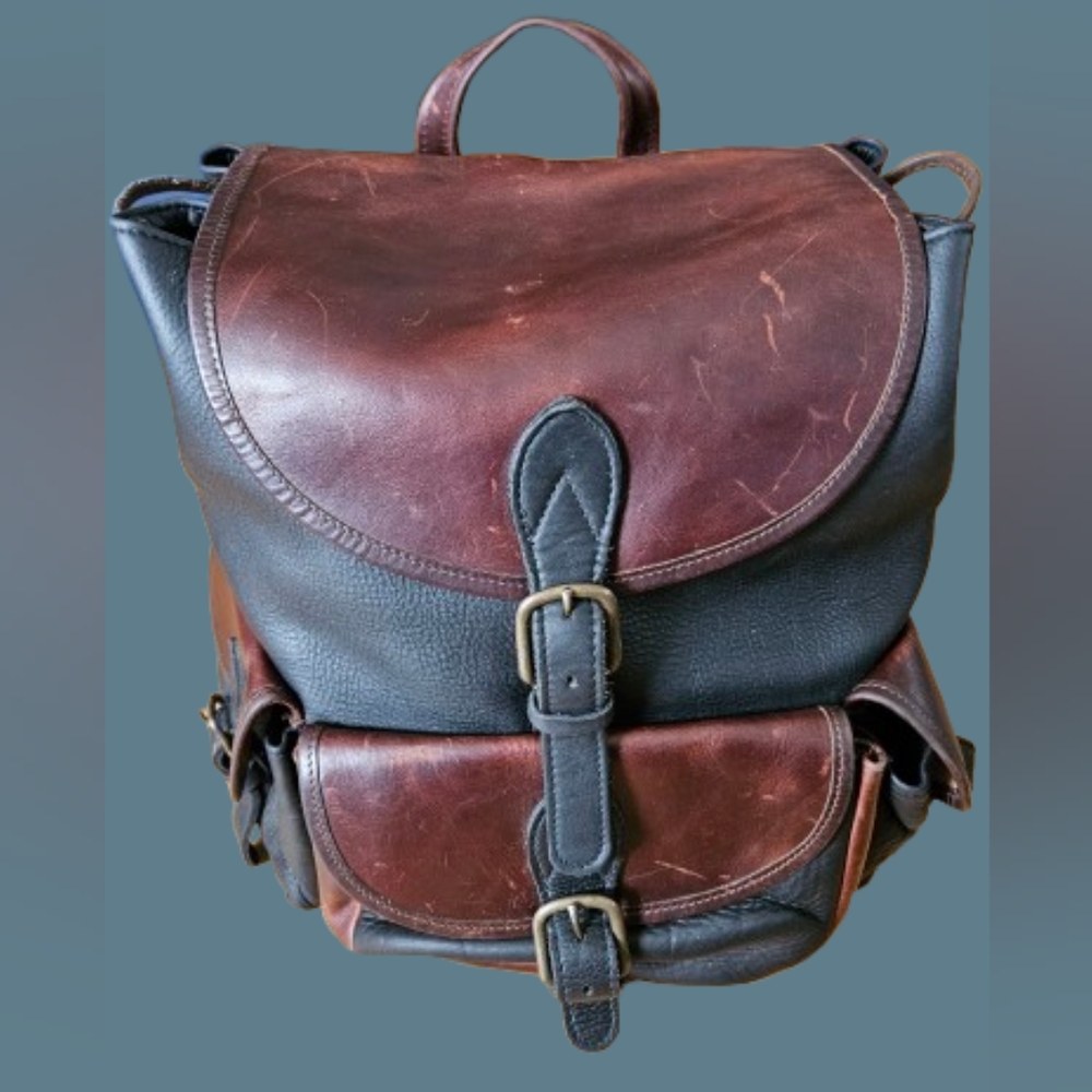 M London Full Size Cow Leather Backpack-Unisex